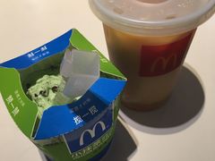 抹茶奥利奥麦旋风&爆珠奶茶-麦当劳(金平路站店)
