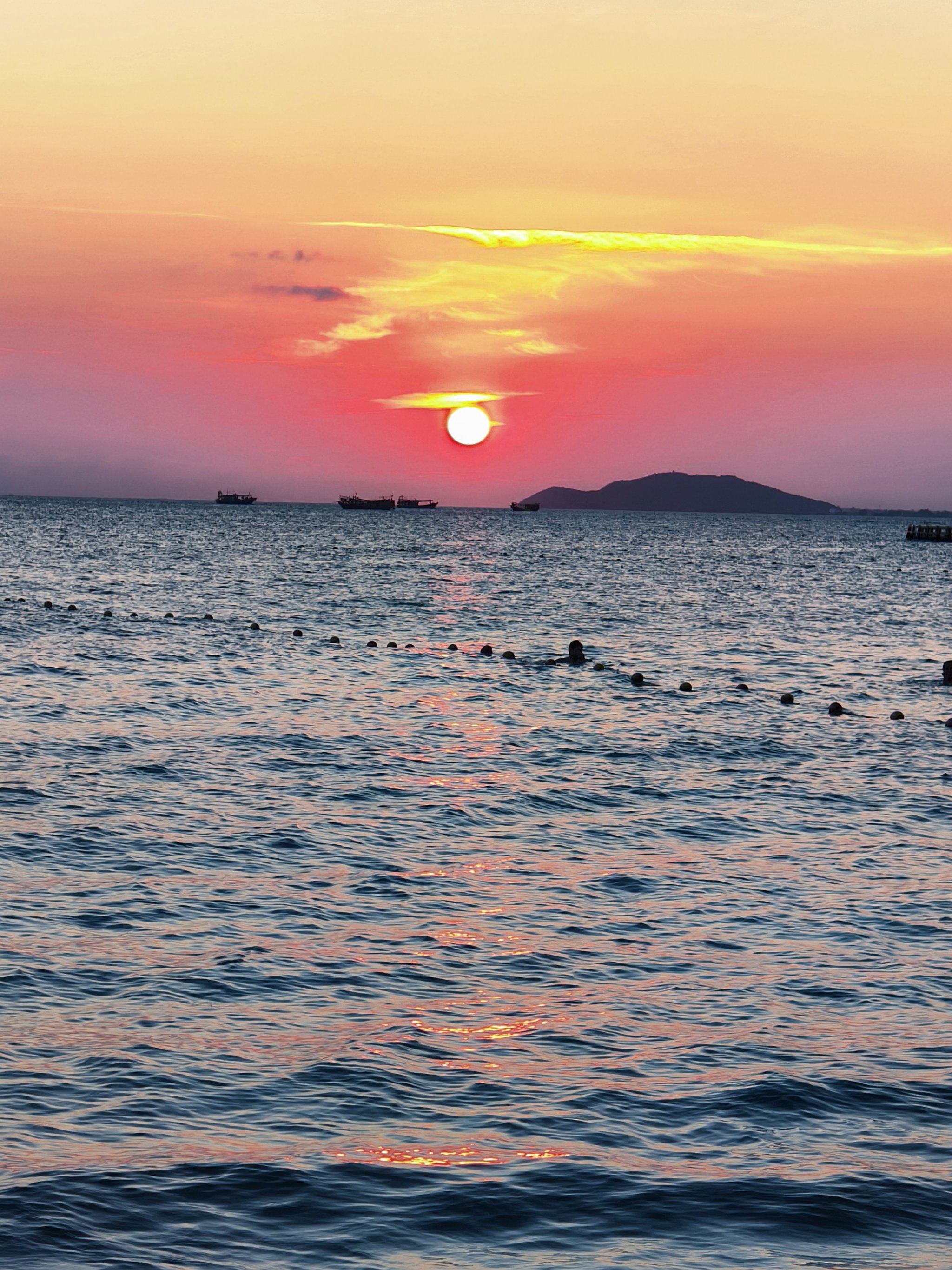 海边日落真实图片