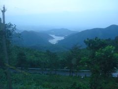 向南俯瞰某水库-达蓬山旅游度假区