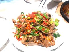 野山椒炒鸡杂-秋色客家菜(流塘店)