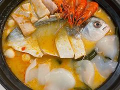 糟粕醋海鲜锅-香香海南菜餐厅