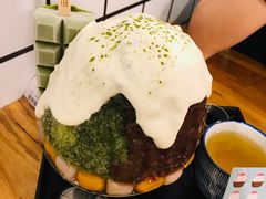 抹茶生乳かき氷-WONDER ICE 萬得冰田(建設路总店)