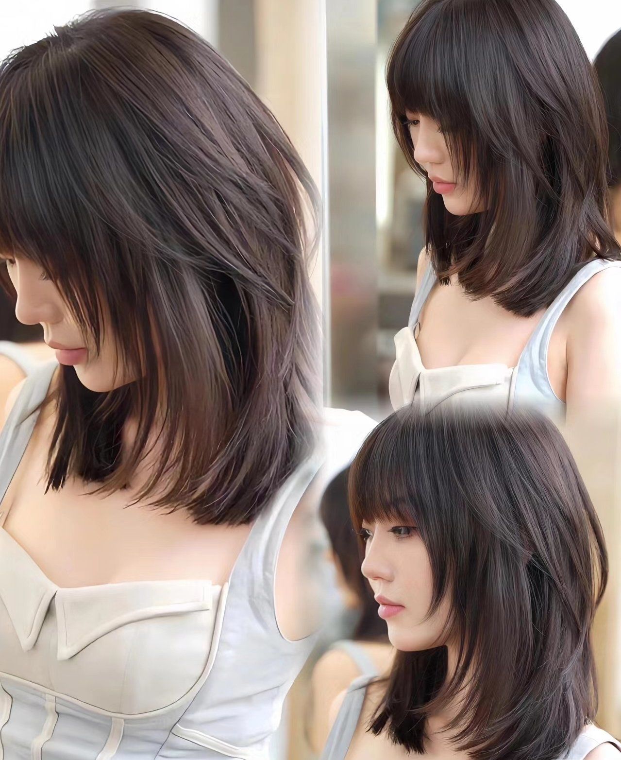 高层次锁骨发#发型推荐#简单又好看的发