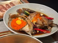 -草家酱蟹炭火烤肉店(珲春南路一店)