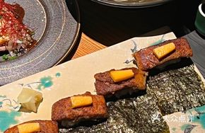 Red Wine Foie Gras Sushi