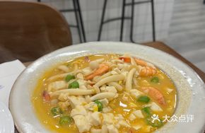 Egg Yolk Shrimp Baked Tofu