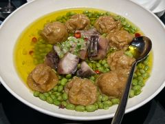 油浸青鱼毛豆蒸面筋塞肉-江南雅厨(李公堤店)