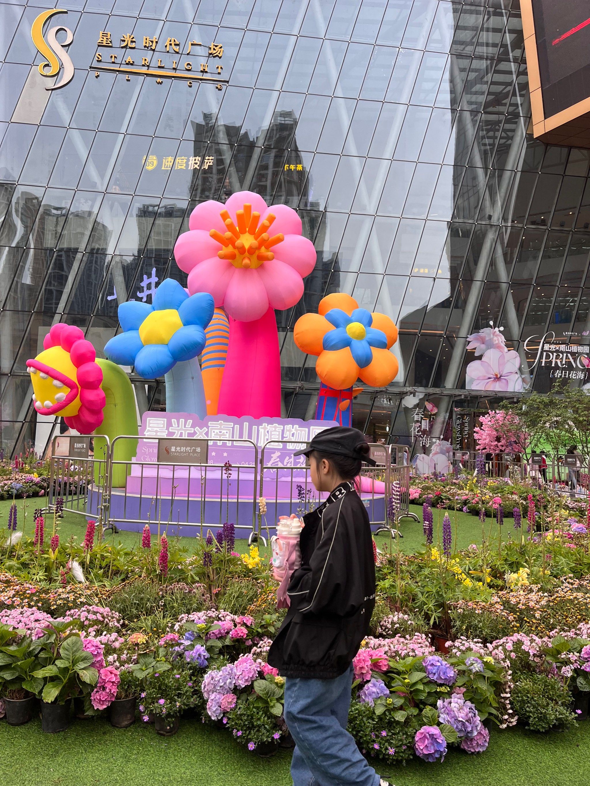 南山植物园的鲜花摆到南坪协信星光啦