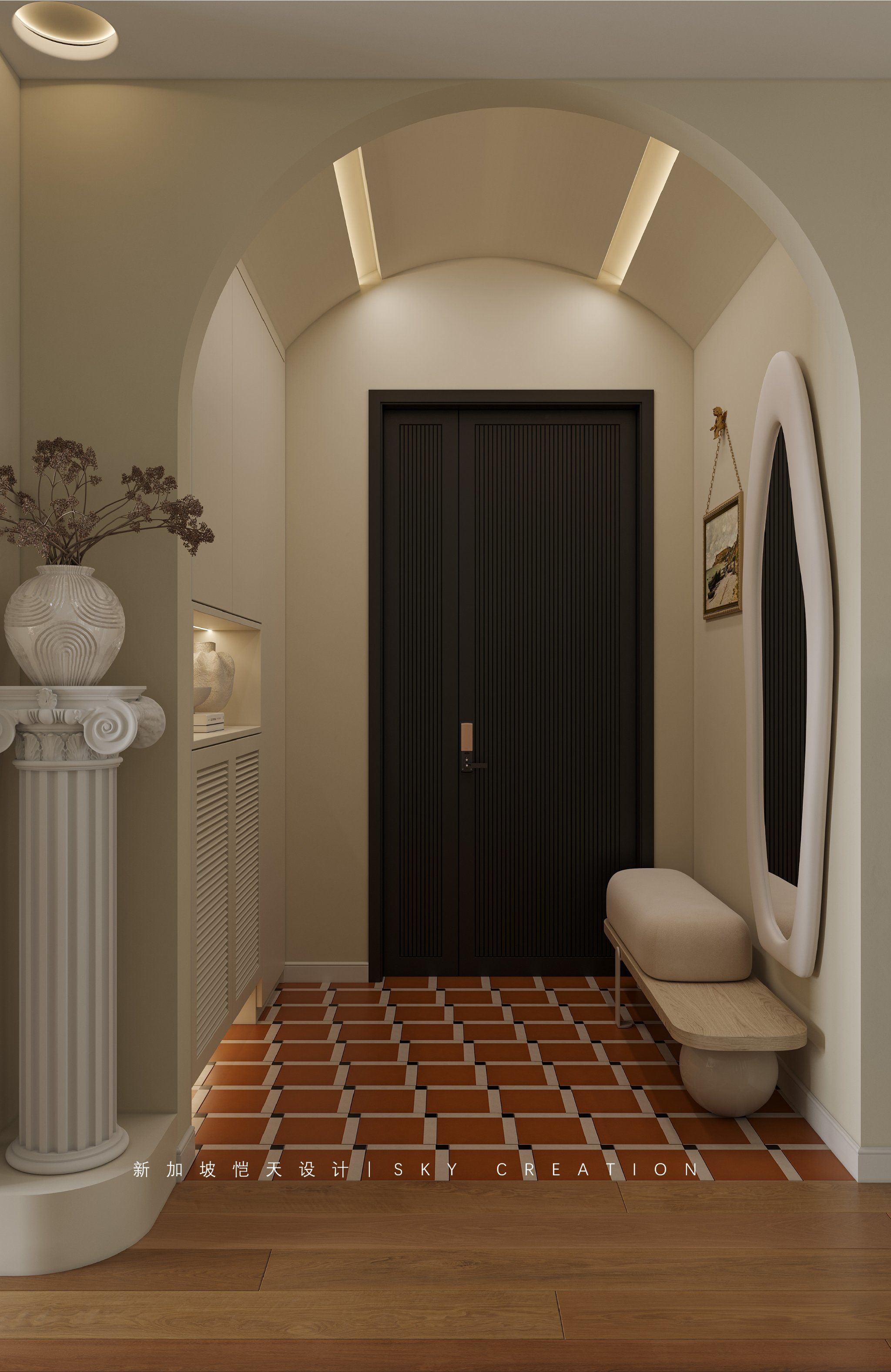 装修抄作业!这6款法式玄关,美翻了❗