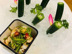 秋葵拌竹蛏-天府中餐厅·粤菜·海南菜·生猛海鲜(三亚海棠湾洲际度假酒店)