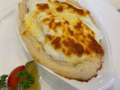 烤奶汁三文鱼-小白桦西餐厅