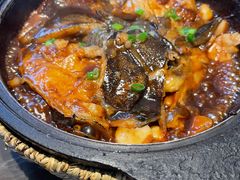 砂锅碟鱼头-双合园·海鲜水饺青岛菜(大尧三路店)
