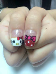纯彩绘 hello kitty-O.L. 美甲美睫馆