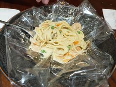 南瓜虾仁椰汁意面-斯比特花园西餐厅(东方商厦店)