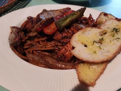 黑胡椒鸡肉意面-sugarman espresso素饮糖人高新咖啡工厂