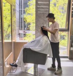 -INS羽毛接发·巴黎画染