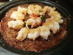 蒜蓉粉丝蒸开边虾-绿茶餐厅(乐峰广场店)