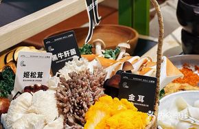 Six-Grid Mushroom Dish