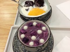 多芒椰汁黑糯米+紫薯小丸子-小团圆糖水铺(襄阳南路店)