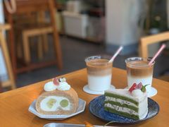 栗子奶油抹茶戚风-三花屋 Mihhanaya
