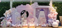 -宝宝百日宴周岁生日派对气球布置策划