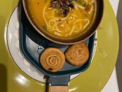 豌豆汤面配潮式葱油饼-潮上潮(南中环店)