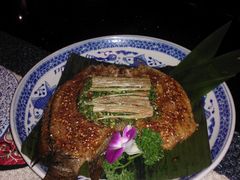 香茅草烤罗非鱼-紫滇源云南生态菜