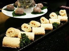 湖南炸豆皮-捞王猪肚鸡火锅(财富中心店)