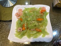 青笋炒虾仁-老码头黑皮肘子锅包肉(文政街店)