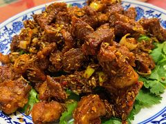 孜然羊肉-北大地皖峰饭馆
