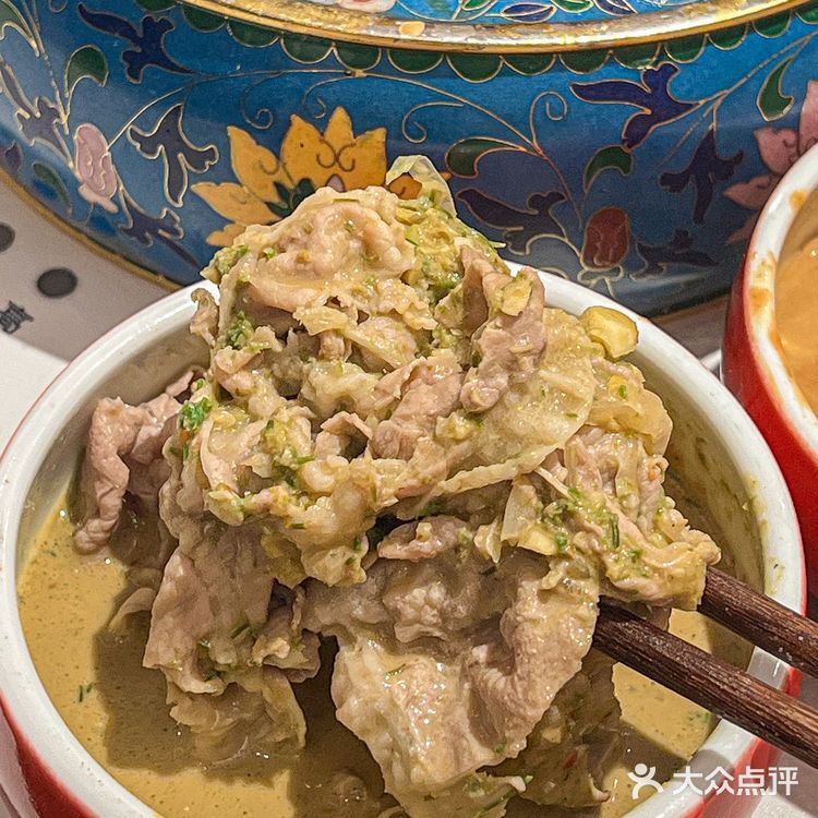 有黏糊糊爱好者吗!铜锅涮肉蘸麻酱绝了!!