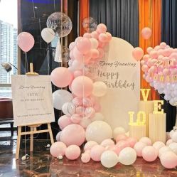 -七月气球布置订婚·宝宝宴· 求婚·生日布置(二七万达店)