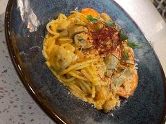 芝士蘑菇鲜虾意大利面-BE BRIGHT KITCHEN(正佳广场店)