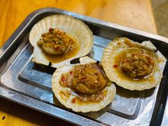 蒜蓉焗扇贝（熟蒜）3个-炒豆合作社(东四总店)