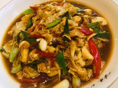 火腿炒农家豆腐皮-辣公子·千岛湖私房菜(滨江店)
