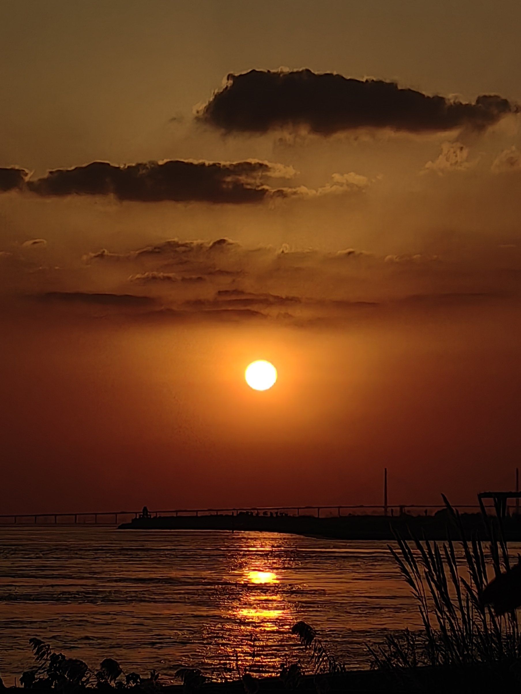 用心体验了一次完整的日落美景