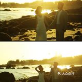 🌅馋哭闺蜜的婚纱照风格✨大连夕阳海景 🥳在大连拍摄婚纱照