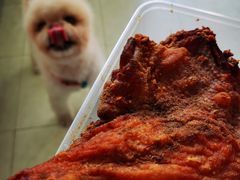 比脸还大的手枪腿-王二甩老木子鸡(江湾店)