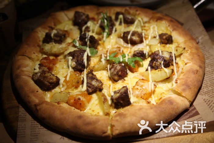 德克萨斯烤牛肉披萨