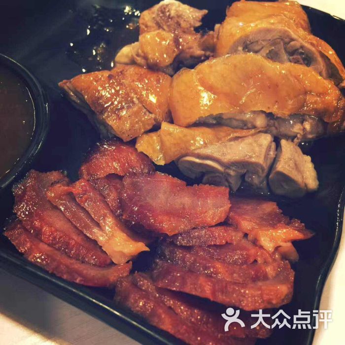 烧鹅叉烧双拼饭