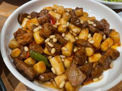 松子牛肉炒年糕-兔爸私家小厨(新北万达店)