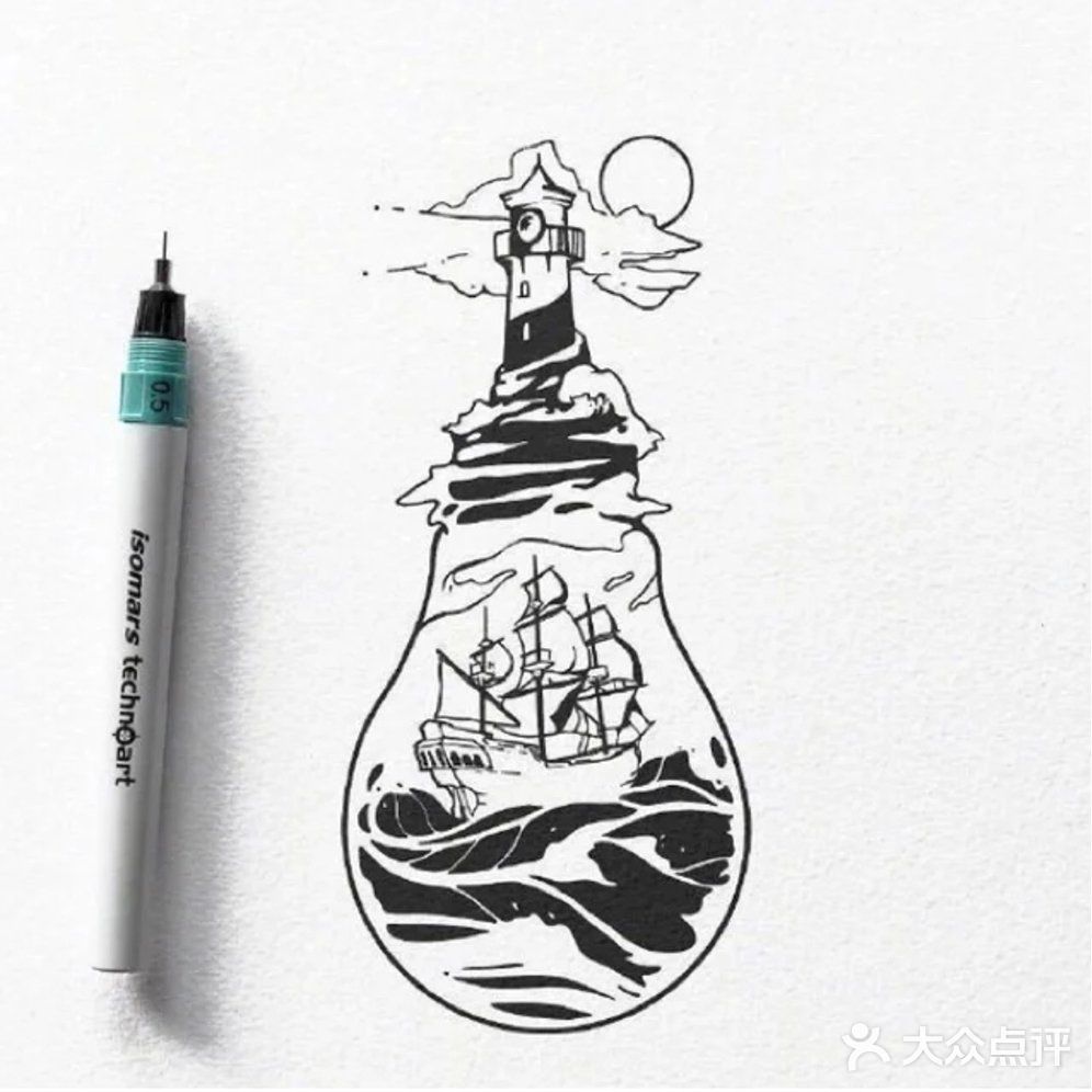 把万物都装进针管笔画里！