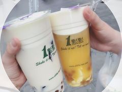 四季奶青+奶霜+布丁+波霸 三分甜去冰-1点点(二七万达店)