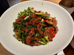 香葱爆炒鲜猪肝-阿强家川菜·29年老字号(岗顶店)