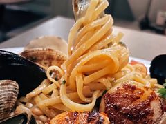 Tom&nbsp;Yum&nbsp;Seafood&nbsp;Linguine-Oasis Bar & Grill