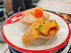 三文鱼三种寿司拼盘-濱寿司(高新伊藤店)