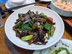鸡枞菌炒酱肉-外婆烧.老杭帮菜(庆春店)