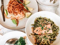 奶油三文鱼芦笋菠菜意面-农畉LONFOOD(福田星河COCOPark店)