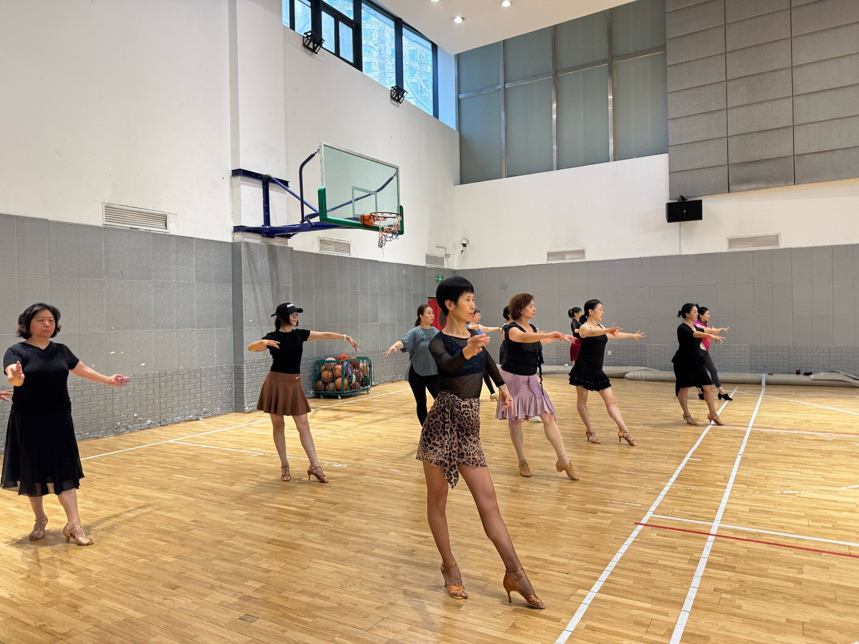 拉丁舞基本功练习#拉丁舞课堂记录