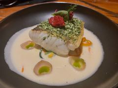 煎海鲈鱼配意大利节瓜面-AZUL by FUEL蓝色·法式酒馆(琶醍店)